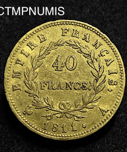 ,MONNAIE,EMPIRE,40,FRANCS,OR,NAPOLEON,I°,1811,