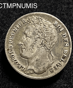 ,MONNAIE,BELGIQUE,1/4,FRANC,ARGENT,1844,