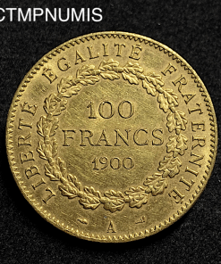 ,MONNAIE,100,FRANCS,OR,GENIE,1900,