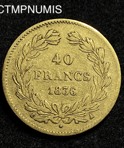 ,MONNAIE,ROYALE,40,FRANCS,OR,LOUIS,PHILIPPE,1836,