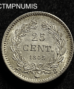 ,MONNAIE,ROYALE,25,CENTIMES,LOUIS,PHILIPPE,1845,ROUEN,