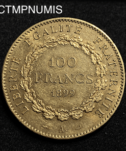 ,MONNAIE,100,FRANCS,OR,GENIE,1899,