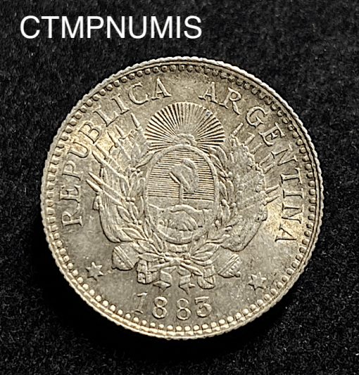 ,MONNAIE,ARGENTINE,10,CENTAVOS,1883,