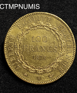 ,MONNAIE,100,FRANCS,OR,GENIE,1879,