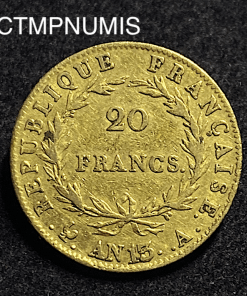 ,MONNAIE,20,FRANCS,OR,NAPOLEON,AN,13,