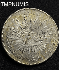 ,MONNAIE,MEXIQUE,8,REALES,ARGENT,1857,MEXICO,