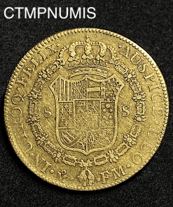,MONNAIE,MEXIQUE,8,ESCUDOS,OR,1791,MEXICO,