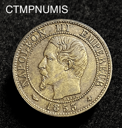 ,MONNAIE,EMPIRE,1,CENTIME,NAPOLEON,1853,BB,STRASBOURG,