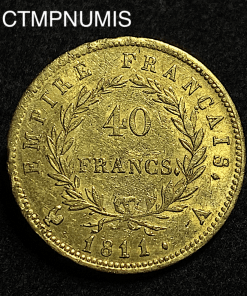 ,MONNAIE,EMPIRE,40,FRANCS,OR,NAPOLEON,1811,