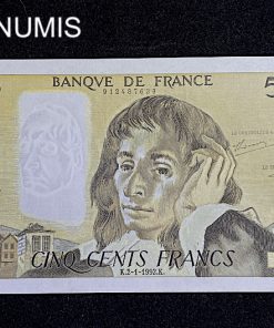 ,BILLET,500,FRANCS,PASCAL,2,1,1992,