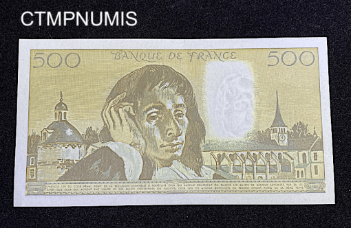 ,BILLET,500,FRANCS,PASCAL,1991,NEUF,