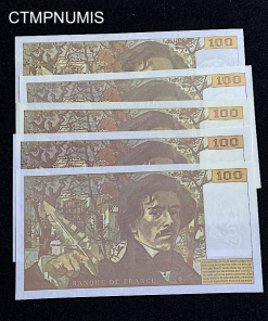 ,BILLET,100,FRANCS,DELACROIX,NEUF,1989,