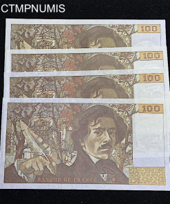 ,BILLET,100,FRANCS,DELACROIX,1978,NEUF,