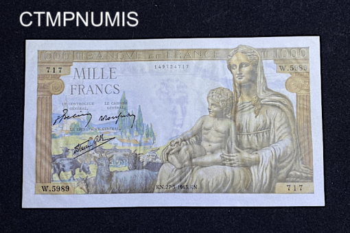 ,BILLET,1000,FRANCS,DEMETER,1943,SPL,