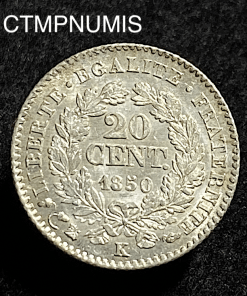 ,MONNAIE,20,CENTIMES,ARGENT,CERES,1850,K,BORDEAUX,