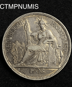 ,MONNAIE,INDOCHINE,1,PIASTRE,ARGENT,1903,