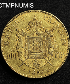 ,MONNAIE,EMPIRE,100,FRANCS,OR,NAPOLEON,1855,