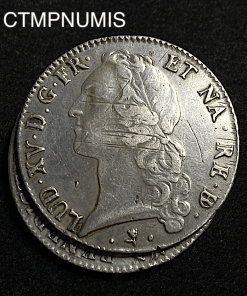 ,MONNAIE,ECU,AU,BANDEAU,LOUIS,XV,BOITE,BAGNARD,