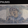 ,BILLET,1000,FRANCS,MINERVE,1945,