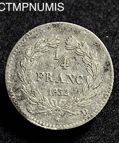 ,MONNAIE,ROYALE,1/4,DE,FRANC,ARGENT,1832,D,LYON,