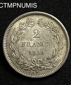 ,MONNAIE,ROYALE,2,FRANCS,LOUIS,PHILIPPE,1838,