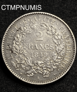 ,MONNAIE,2,FRANCS,ARGENT,CERES,1849,