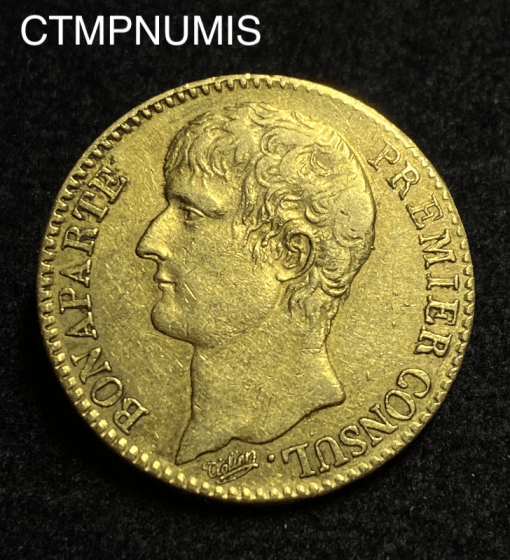 ,MONNAIE,40,FRANCS,OR,NAPOLEON,CONSUL,AN,12,