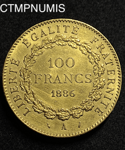 ,MONNAIE,100,FRANCS,OR,GENIE,1886,