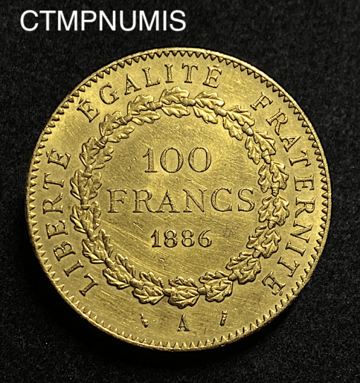 ,MONNAIE,100,FRANCS,OR,GENIE,1886,