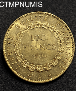 ,MONNAIE,100,FRANCS,OR,GENIE,1904,SUP,