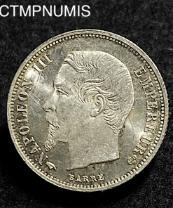 ,MONNAIE,EMPIRE,50,CENTIMES,ARGENT,NAPOLEON,1858,