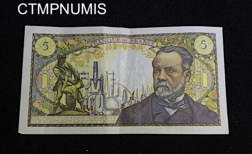 ,BILLET,5,FRANCS,PASTEUR,1967,