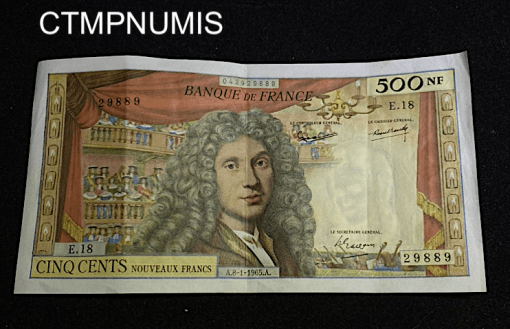 ,BILLET,500,NF,MOLIERE,1965,