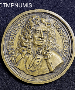 ,MEDAILLE,BOILEAU,DESPREAUX,1718,PARNASSE,