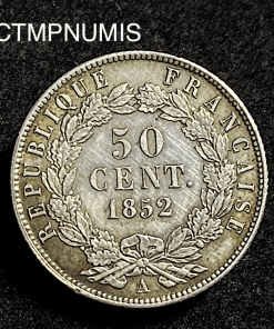 ,MONNAIE,50,CENTIMES,NAPOLEON,1852,