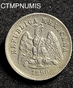 ,MONNAIE,MEXIQUE,10,CENTAVOS,ARGENT,1890,PI,