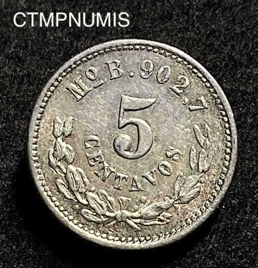 ,MONNAIE,MEXIQUE,5,CENTAVOS,1896,MEXICO,