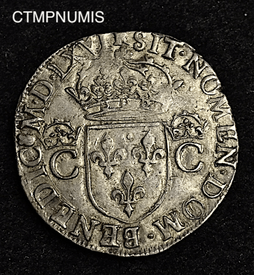 ,MONNAIE,ROYALE,TESTON,ARGENT,CHARLES,IX,1566,TOULOUSE,