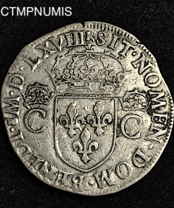 ,MONNAIE,ROYALE,TESTON,ARGENT,CHARLES,IX,TOULOUSE,