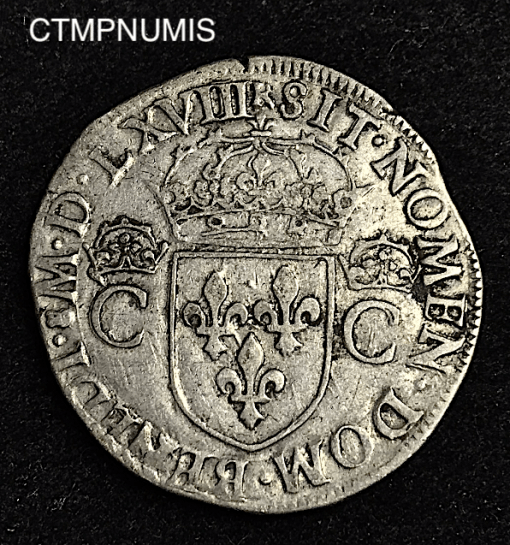 ,MONNAIE,ROYALE,TESTON,ARGENT,CHARLES,IX,TOULOUSE,