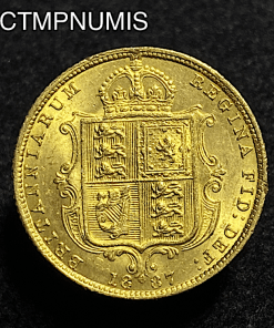 ,MONNAIE,ROYAUNE,UNI,1/2,SOUVERAIN,1887,OR,