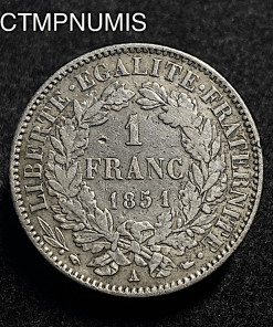 ,MONNAIE,1,FRANC,ARGENT,CERES,1851,