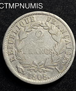 ,MONNAIE,2,FRANCS,ARGENT,1808,I,LIMOGES,