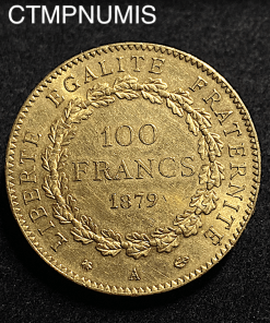 ,MONNAIE,100,FRANCS,OR,GENIE,1879,