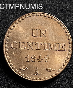 ,MONNAIE,UN,CENTIME,DUPRE,1849,SPL,
