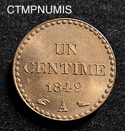 ,MONNAIE,UN,CENTIME,DUPRE,1849,SPL,