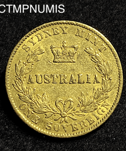 ,MONNAIE,AUSTRALIE,SOUVERAIN,1864,OR,
