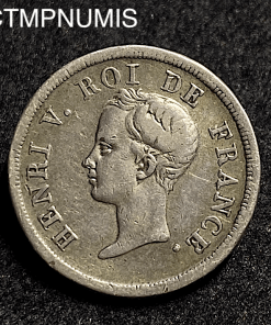 ,MONNAIE,ROYALE,HENRI,V,1/2,FRANC,ARGENT,1833,