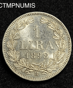 MONNAIE,ITALIE,SAN,MARIN,1,LIRE,ARGENT,1898,SPL,