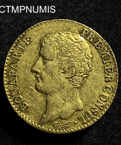 ,MONNAIE,20,FRANCS,OR,BONAPARTE,CONSUL,AN,12,